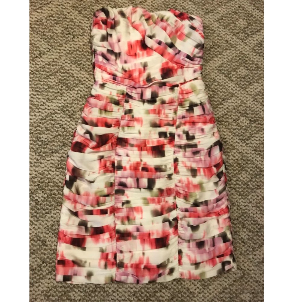 H&M Strapless Floral Dress (Size 4)